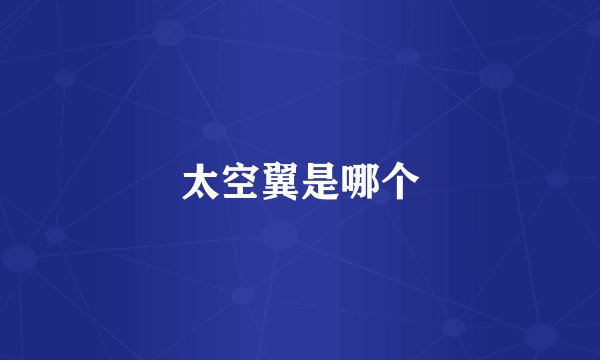 太空翼是哪个