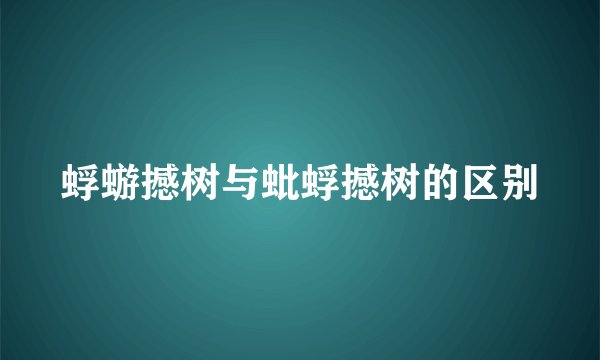 蜉蝣撼树与蚍蜉撼树的区别