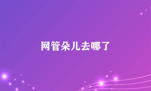 网管朵儿去哪了