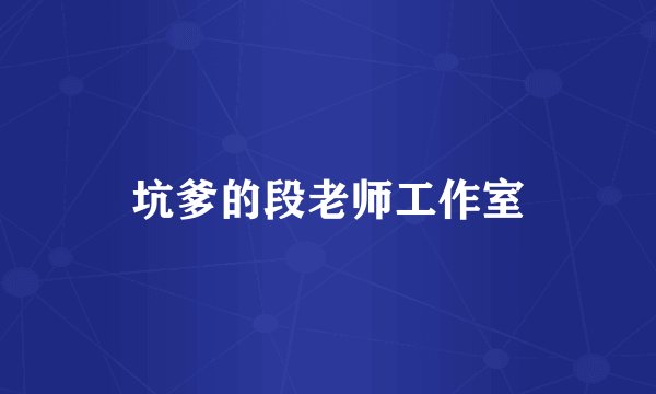 坑爹的段老师工作室