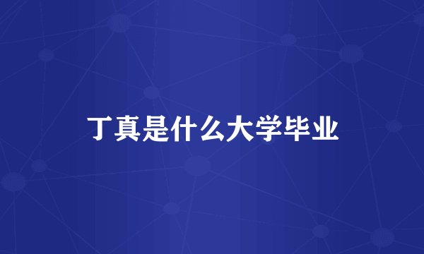 丁真是什么大学毕业