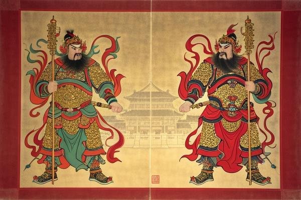 尉迟恭秦叔宝门神怎么贴左右