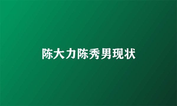 陈大力陈秀男现状