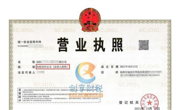 科普：一人有限公司和个人独资企业的区别，四张图让您看明白