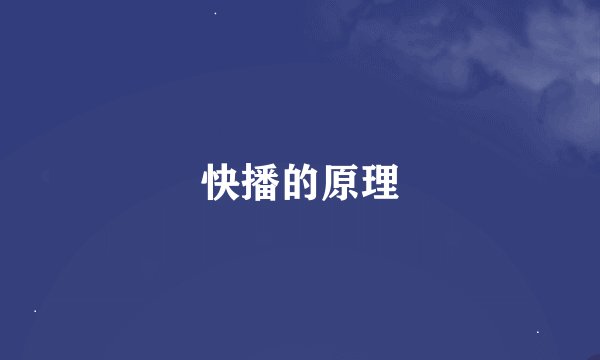 快播的原理