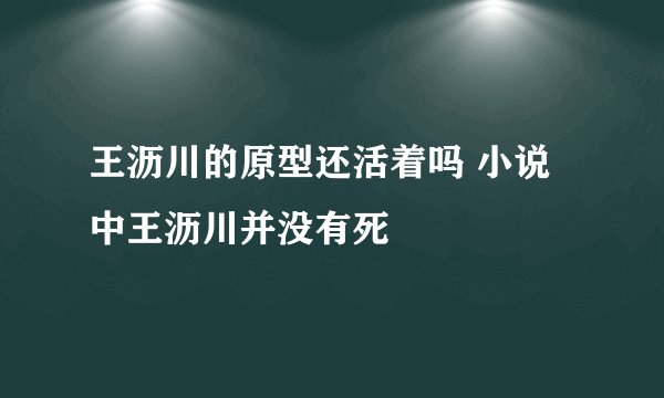 王沥川的原型还活着吗 小说中王沥川并没有死