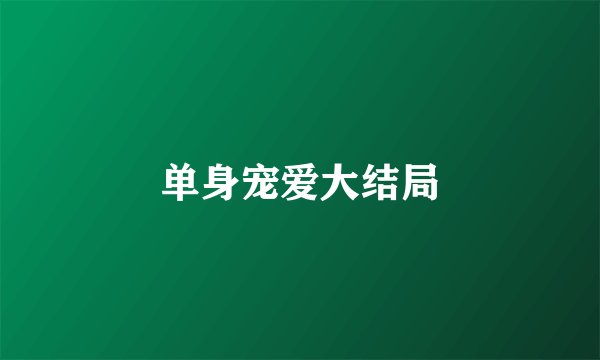 单身宠爱大结局