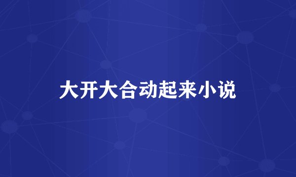大开大合动起来小说