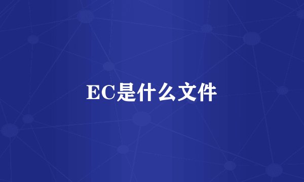 EC是什么文件