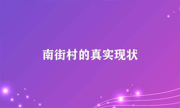 南街村的真实现状