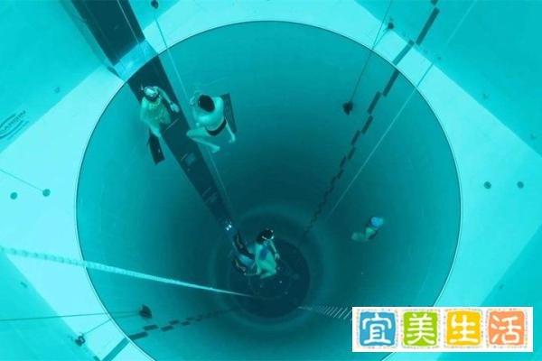 世界上最深的泳池有40米深,被列入世界吉尼斯记录