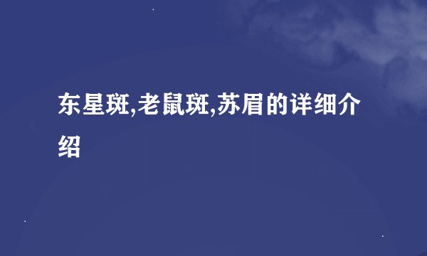 东星斑,老鼠斑,苏眉的详细介绍